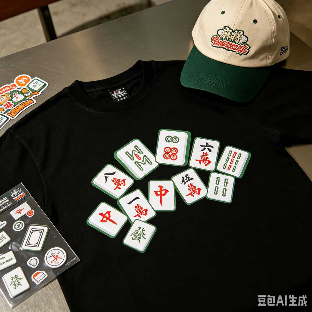 cute mini mahjong tiles set